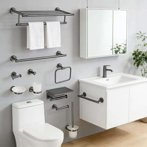 Instalación de inodoro y lavamanos y accesoriospara baño