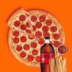 Súper Cheese, Crazy Combo y 2 L de Refresco
