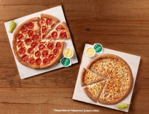 Dos Pizzas Grandes de 1 Ingrediente