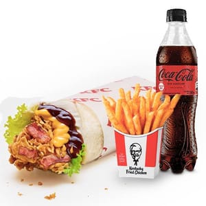 Combo Twister BBQ con bacon y queso