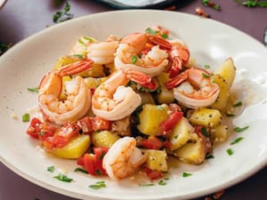 Ensalada de camarones
