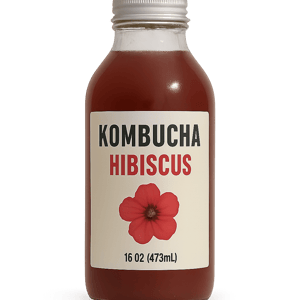 Kombucha Hibiscus 16 Oz