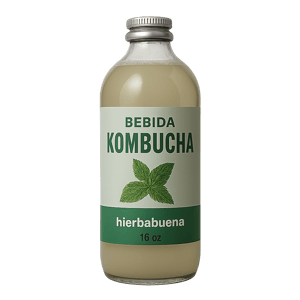 Bebida Kombucha hierbabuena 16 oz