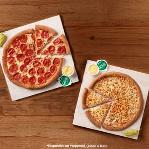 Dos Pizzas Medianas de 1 Ingrediente
