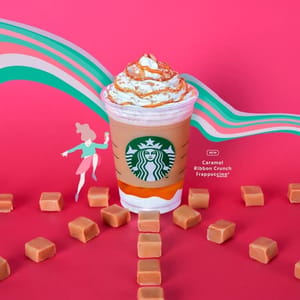 Caramel Ribbon Crunch Frappuccino
