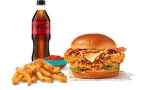 Combo Bacon & Cheese Spicy Chicken Sandwich