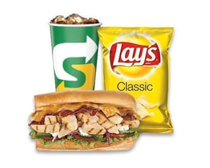 Combo sub chicken & bacon ranch melt