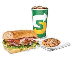 Combo sub jamón de pavo y jamón