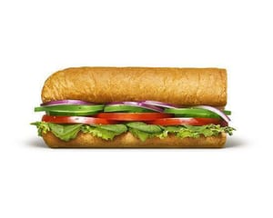 Sub individual veggie delite