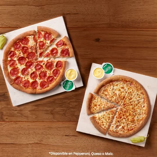Dos Pizzas Medianas de 1 Ingrediente